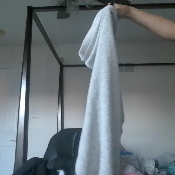 Cropped Warm Grey Zip Up Jacket - Picture 2 of 3